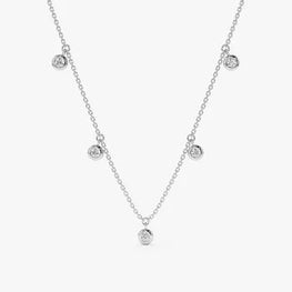 Round Cut Charm Delicate Necklace