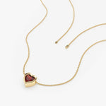 6.60 Ct genuine red gemstone pendant necklace with rich deep color and bold elegant design, perfect for statement fine jewelry and special occasion wear