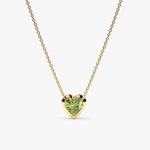 6.60 Ct genuine green gemstone pendant necklace with vibrant green color and elegant design, ideal for luxury fine jewelry and statement styling