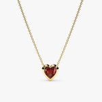 6.60 Ct genuine red gemstone pendant necklace with rich deep color and bold elegant design, perfect for statement fine jewelry and special occasion wear