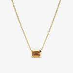 0.53 Ct genuine Brown gemstone pendant necklace with soft sparkle and elegant design, perfect for delicate fine jewelry and everyday styling