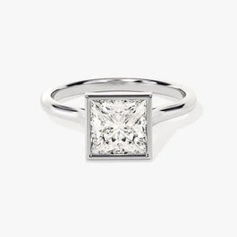 Princess Shape Stunning Engagement Ring