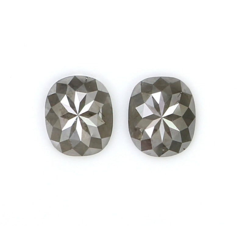 1.70 CT Natural Loose Cushion Pair Diamond Grey Color Diamond Natural Loose Diamond Cushion Diamond Cushion Cut Pair Diamond - Jay Amar Gems