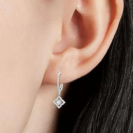 Stunning 925 Sterling Silver Dangle Earrings