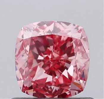 Vivid Pink Cushion Shape Lab Created Diamond
