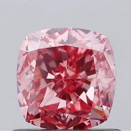 Vivid Pink Cushion Shape Lab Created Diamond