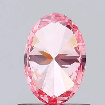 Oval Shape Lab Grown Pink Brilliant Cut Diamond