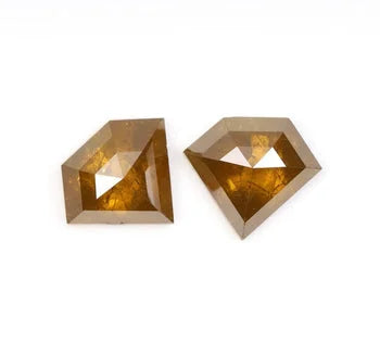 4.12 Ct , Fancy Color Pentagon Shape Minimal Diamond Pair, Earrings Jewelry Diamond Pair, Best Price Diamond Pair