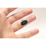 Victorian cameo ring in black onyx with hand carved lady design set in solid gold vintage style jewelry