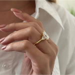 Large 5.5 carat radiant cut diamond ideal for statement engagement ring