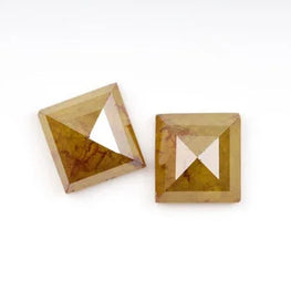 1.93 Ct , Fancy Color Square Shape Minimal Diamond Pair, Earrings Jewelry Diamond Pair, Best Price Diamond Pair