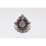 Designer lab created gemstone ring with morganite stone and shimmering diamond accents