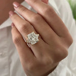 Large 5.5 carat radiant cut diamond ideal for statement engagement ring