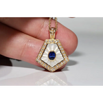 0.55 CT lab created gemstone pendant necklace featuring a sparkling gemstone in an elegant fine jewelry setting for women