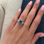 Stunning 4 ct round brilliant diamond showcasing intense fire and clarity