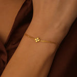 0.50 ct lab grown diamond bracelet for women with small sparkling diamonds on a delicate chain, dainty and elegant everyday jewelry