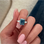 Stunning 4 ct round brilliant diamond showcasing intense fire and clarity