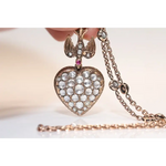 Natural rose cut diamond pendant with vintage design, elegant handmade fine jewelry necklace for women gift
