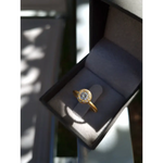 0.86Ct Round brilliant cut diamond ring with modern luxury jewelry appeal