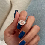 3 carat square cut diamond with sharp corners and brilliant faceting