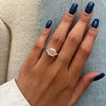 3 carat square cut diamond with sharp corners and brilliant faceting