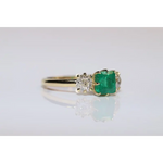lassic lab created gemstone ring with oval amethyst stone and sparkling diamond band