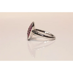 Fashion lab created gemstone ring with citrine stone and brilliant diamond highlights