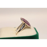Fashion lab created gemstone ring with citrine stone and brilliant diamond highlights