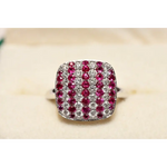 Fashion lab created gemstone ring with citrine stone and brilliant diamond highlights