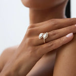 1.9 Ct TOI lab grown diamond ring in 18K gold, radiant cut, elegant engagement jewelry.