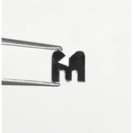 0.86 Ct Natural Loose Black Alphabet “M” Diamond Natural black loose diamond for engagement ring