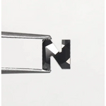 0.77 Ct natural loose black alphabet N diamond, black diamond, raw diamonds, best man made diamonds, gia certified diamonds.