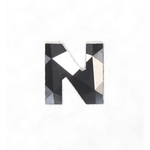 0.77 Ct natural loose black alphabet N diamond, black diamond, raw diamonds, best man made diamonds, gia certified diamonds.