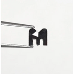 0.86 Ct black diamond loose alphabet “M” diamond, raw diamonds, rough diamonds, man made diamonds, gia certified diamonds.