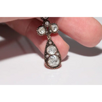 2.50 ct natural rose cut diamond pendant with vintage design in fine handcrafted jewelry
