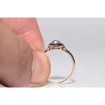 Fine lab grown ring with round cut diamond in gold solitaire style for engagement and daily wear