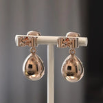 4.00 Ct pear shape lab grown diamond earrings sparkling elegant fine jewelry perfect anniversary gift design