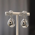 4.00 Ct pear shape lab grown diamond earrings sparkling elegant fine jewelry perfect anniversary gift design
