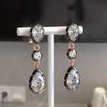 Brilliant Pear-Round Cut 5.00 Ct Lab Grown Diamond Earrings Luxury Timeless Wedding Jewelry