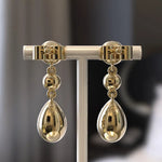 Trendy Drop 4.00 Ct Pear-Round Lab Grown Diamond Earrings Sparkling Party Wear Fine Jewelry