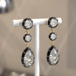 Trendy Drop 4.00 Ct Pear-Round Lab Grown Diamond Earrings Sparkling Party Wear Fine Jewelry
