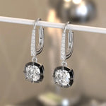 3.15 Ct lab grown diamond earrings with brilliant cut stones set in elegant design perfect for luxury jewelry wear