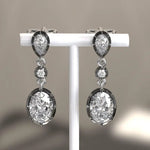 4.20 Ct Multi Cut Lab Grown Diamond Earrings Premium Bridal Jewelry Sparkling Elegant Gift
