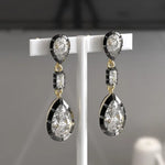 4.07 Ct lab grown diamond earrings with brilliant cut stones set in luxury stud design for elegant jewelry wear