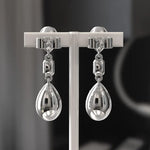 4.07 Ct lab grown diamond earrings with brilliant cut stones set in luxury stud design for elegant jewelry wear