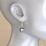 3.15 Ct lab grown diamond earrings with brilliant cut stones set in elegant design perfect for luxury jewelry wear