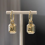 Elegant lab created diamond stud and drop earrings for women eco friendly jewelry