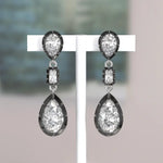 4.07 Ct lab grown diamond earrings with brilliant cut stones set in luxury stud design for elegant jewelry wear
