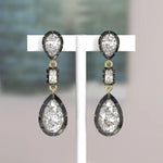 4.07 Ct lab grown diamond earrings with brilliant cut stones set in luxury stud design for elegant jewelry wear