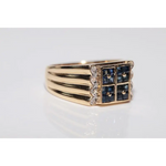 Premium lab created gemstone diamond ring with emerald cut pink stone and white diamond band